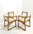 Curved Wood Chairs with Leather Seats, Italy, 1970s, Set of 4 For Sale - Image 12 of 12
