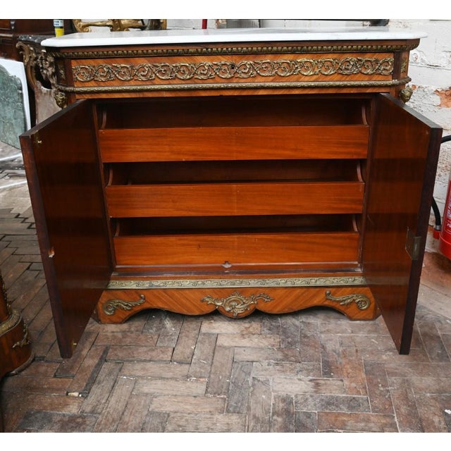 Napoleon III Kingwood Cabinet with Sevres Plaques Chest, 1860 For Sale - Image 12 of 18