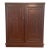 Vintage 1970s Hand Carved Teak Four Seasons Expanding Beverage Bar Cabinet Server For Sale