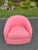 Mid-Century Modern Pretty in Pink Barrel Swivel Chair For Sale - Image 3 of 12