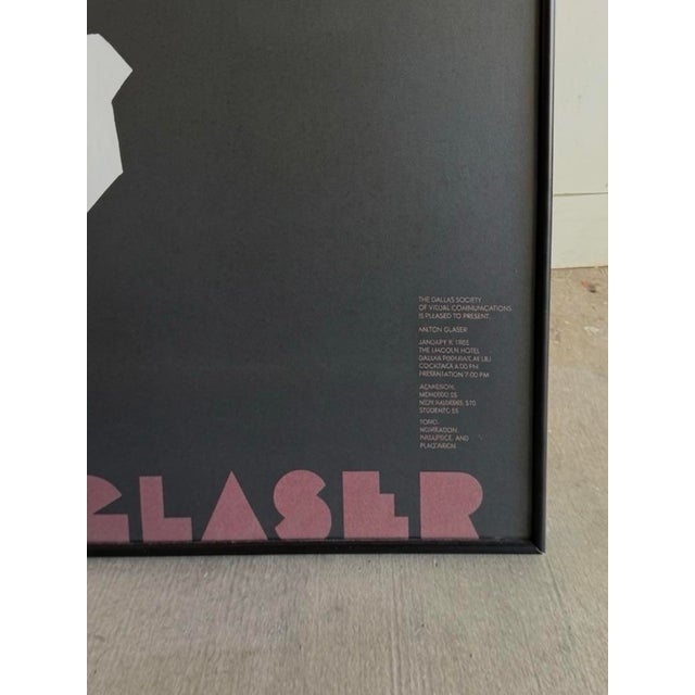Artist - Milton Glaser / Woody Pirtle Title - After Dylan Year - 1985 Black aluminium frame under glass - 24" x 35" Style...