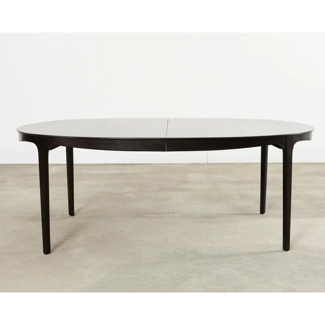 Wood Barbara Barry for McGuire Oval Extension Dining Table 9.5 Ft For Sale - Image 7 of 18