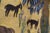 Vintage 1988 Zayed Handwoven Wool Tapestry – Egyptian Folk Art Meadow Scene 4'9" × 3'1" Ft For Sale - Image 6 of 8