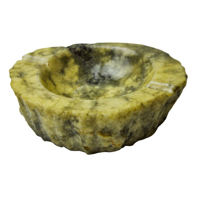 Yellow Alabaster Ashtray attributed to Romano Bianchi, Italy, 1970s For Sale