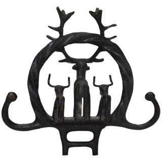 Anatolian Bronze Ceremonial Standard on Marble For Sale