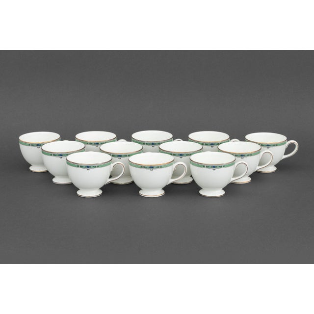 Ceramic Wedgwood "Jade" Pattern Bone China Partial Dinnerware Service, 82 For Sale - Image 7 of 13