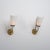 Italian Wall Sconces in Brass, Green Metal and Opaline Glass, 1950s, Set of 2 For Sale - Image 10 of 10