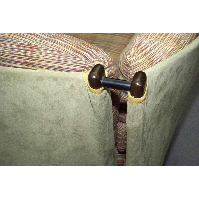 This iconic love seat, designed by Piero De Martini and produced by Cassina in Italy during the 1970s, is in excellent...