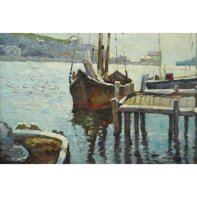 Antonio Greppi, Seascape, Italy, 1911, Oil on Canvas For Sale - Image 9 of 18