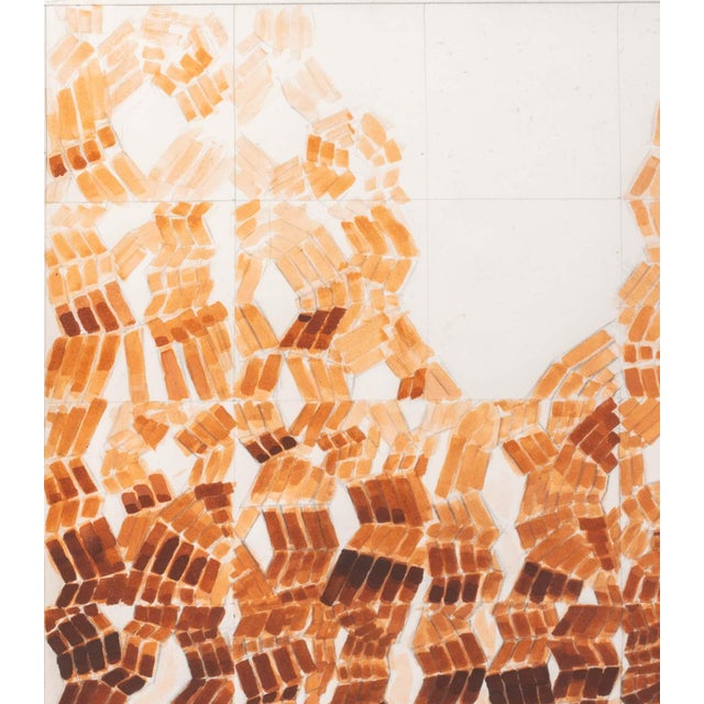 Late 20th Century Joseph Gardella Geometric Composition Gouache For Sale - Image 5 of 8