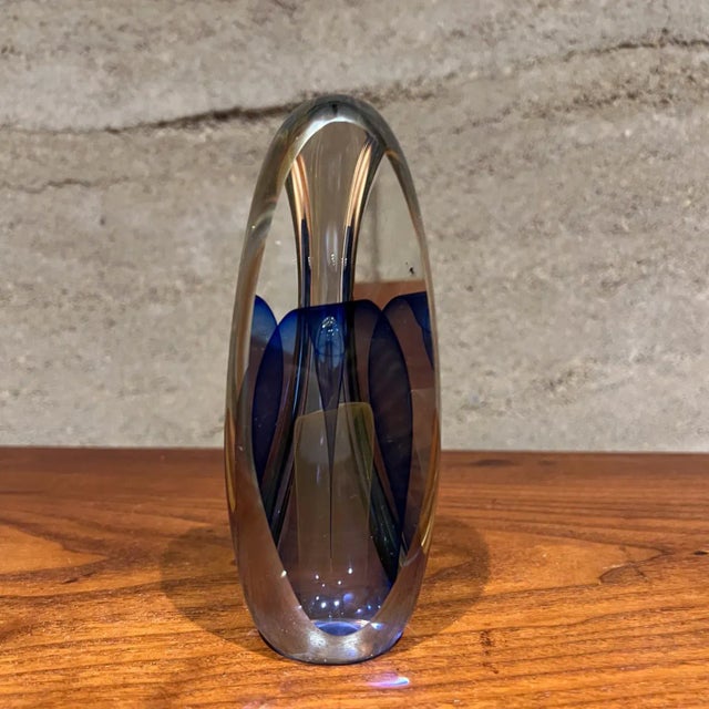 1990s Veiled Glass Art Panel Sculpture Edward Kachurik For Sale - Image 10 of 13