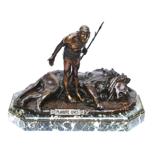 Jean Leon Gerome Plaudite Cives Bronze sculpture