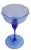 Set of 6 Murano Octagonal Wine Glasses in Blue Glass After Salviati For Sale In New York - Image 6 of 12