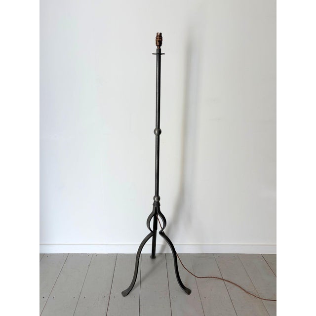 Postmodern Vintage Iron Floor Lamp For Sale - Image 3 of 8