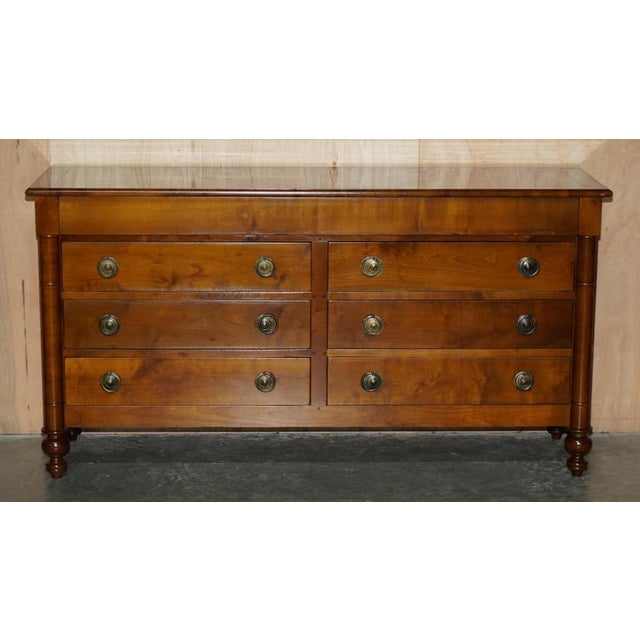Vintage Grange Paris Cherry Wood Sideboard Bought from Harrods London For Sale - Image 3 of 18