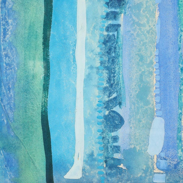 Mid-Century Modernist Watercolor & Gouache Painting by Robert Natkin For Sale In New York - Image 6 of 10