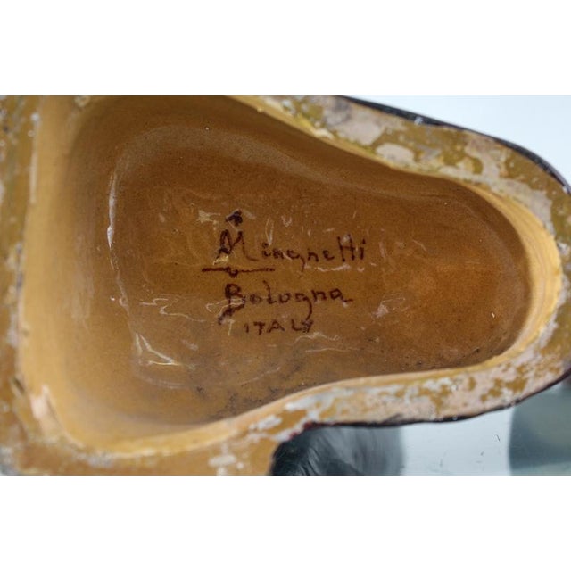 Hand-Glazed Polychrome Ceramic Vases-Sculptures by A. Minghetti, Italy, 1950s, Set of 3 For Sale - Image 17 of 18