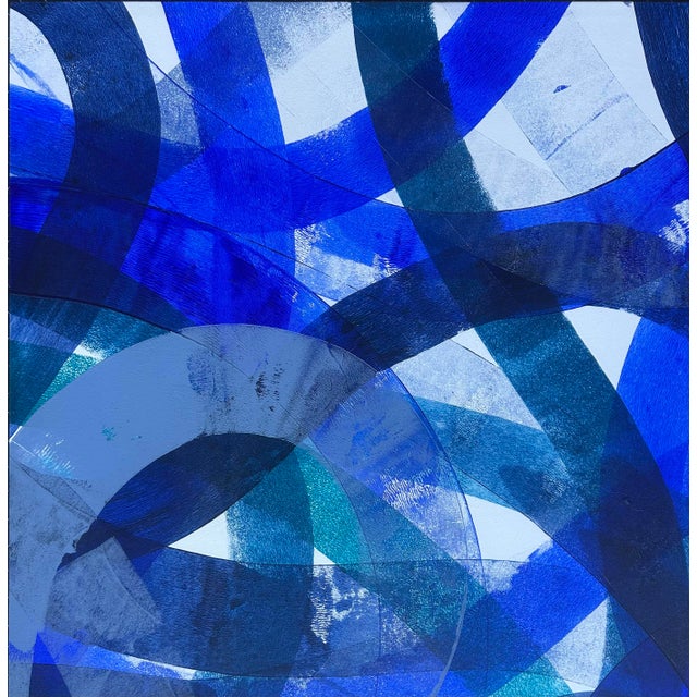 Abstract Luis Kaiulani "Infinity 1562" Acrylic Abstract Painting on Canvas For Sale - Image 3 of 8