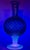 20th Century MCM Italian Empoli Green Knobbly Pedestal Vase With Uv Glow For Sale - Image 13 of 16