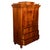 Wood Antique Austrian Flame Mahogany Inlaid Rosewood Biedermeier Secretary Chest 1820 For Sale - Image 7 of 17