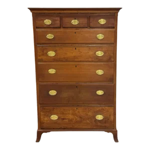 Early 19th Century American Cherrywood Tall Chest