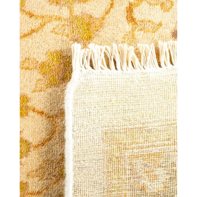 2000 - 2009 Mogul, One-of-a-Kind Hand-Knotted Area Rug in Ivory, 8' 0" x 10' 4" For Sale - Image 5 of 8