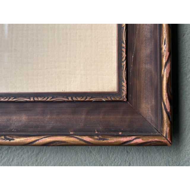 1931 Hand-Colored Bridal Portrait in Original Frame – “Her Mother’s Wedding Gown 1906–1931” For Sale In Orlando - Image 6 of 8