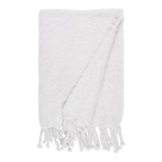 Schumacher Rauma Mohair Throw in Silver For Sale
