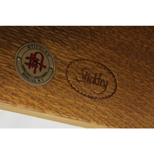 Stickley Bow Arm Mission Oak Morris Chair For Sale - Image 16 of 18