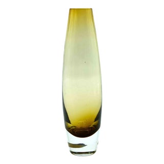 Vintage Glass Vase, 1960s For Sale