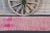 Shabby Chic Vintage Turkish Oushak Handmade Wool Cotton Pink Runner Rug For Sale - Image 3 of 9