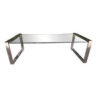 Coffee Table in Chrome and Glass, 1960s For Sale