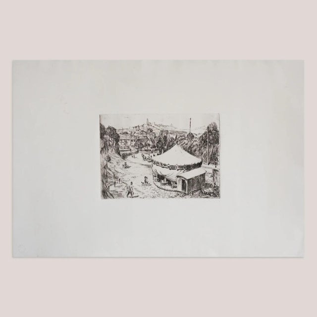 Marcel North, Untitled (Carousel), 1950s, Lithograph, in Good conditions. Designed 1950 to 1959