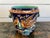 Victorian Antique Majolica Bird Planter Cache Pot Jardinière Cobalt Blue Wasmuël C1890 For Sale - Image 3 of 18