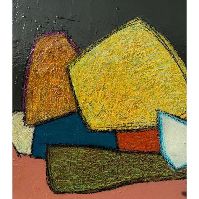 Abstract "Out of the Shadows" Original Mixed Media Abstract Painting on Canvas by Zac Woodiel For Sale - Image 3 of 13