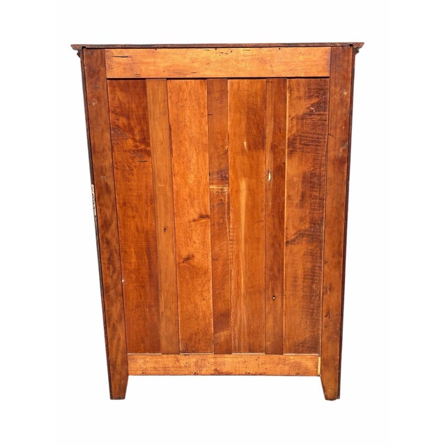 Antique Larkin Oak Bookcase / China Cabinet With Glass Doors & Carvings For Sale - Image 11 of 12