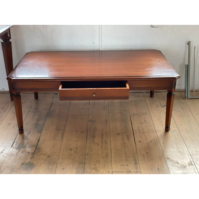 Art Deco Wooden Coffee Table For Sale - Image 3 of 12