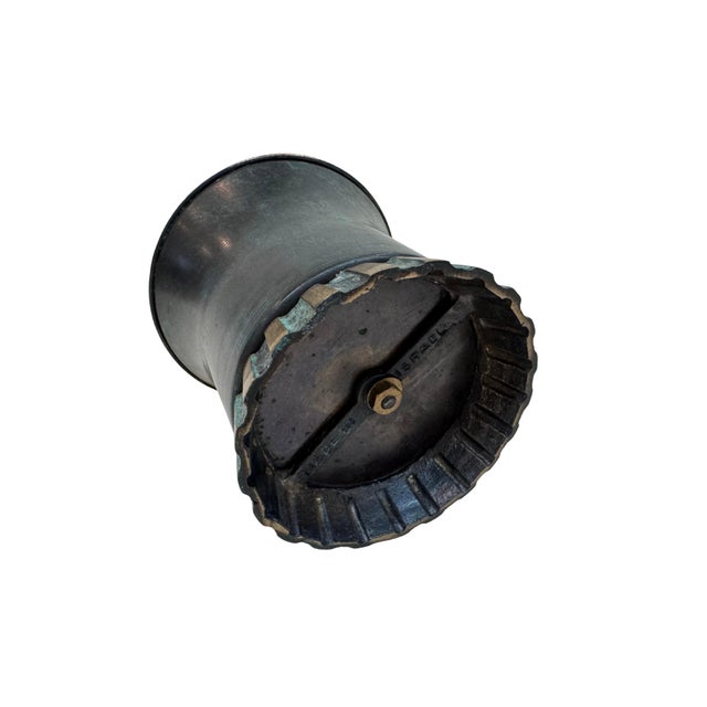 Mid Mod Brass Jar For Sale - Image 4 of 4