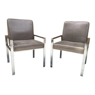 Mid Century Modern Harvey Probber Style Chairs Newly Reupholstered - Pair For Sale