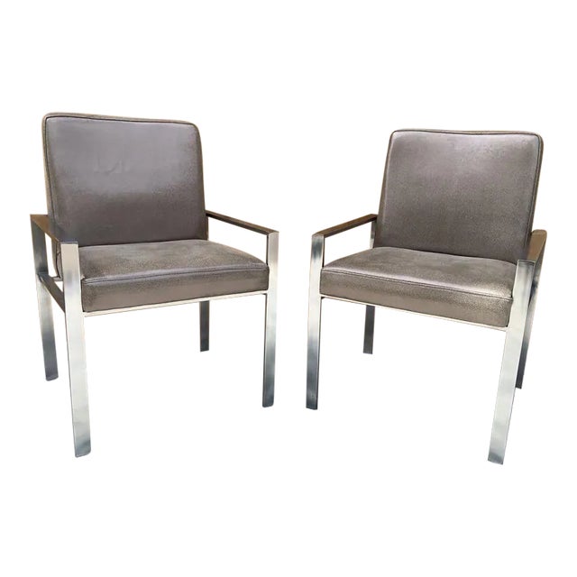 Mid Century Modern Harvey Probber Style Chairs Newly Reupholstered - Pair For Sale