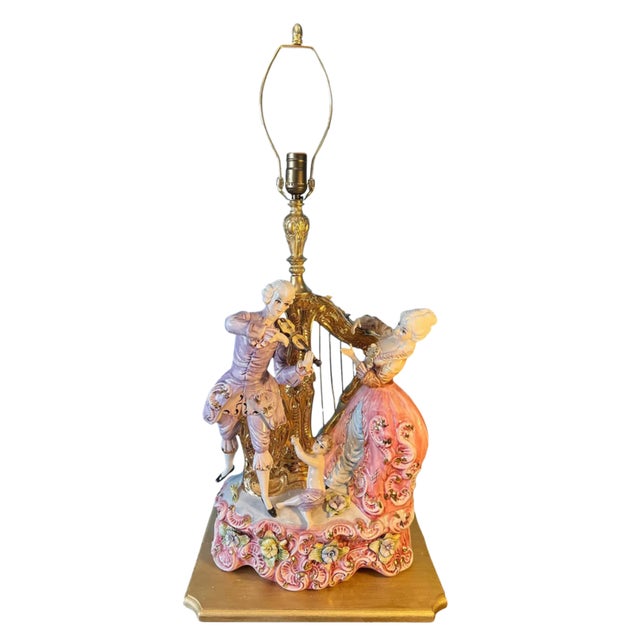 Capodimonte Porcelain Lamp- Musicians For Sale In New York - Image 6 of 18