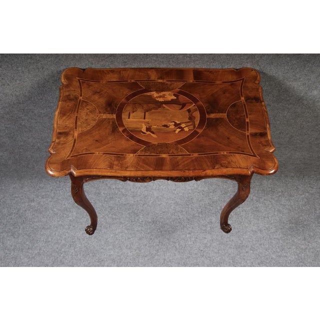 Antique Small Rococo Table Desk in Walnut, 1760 For Sale - Image 6 of 18