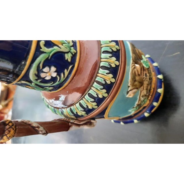 Majolica Jug by George Jones For Sale - Image 4 of 10