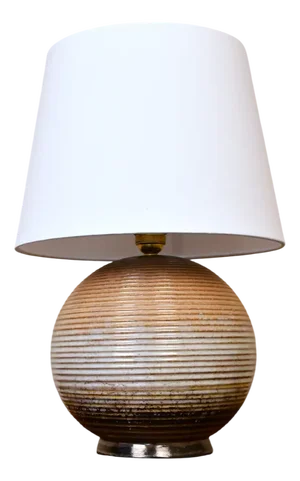 Large Swedish Ceramic Table Lamp from Upsala Ekeby, Late 1930s