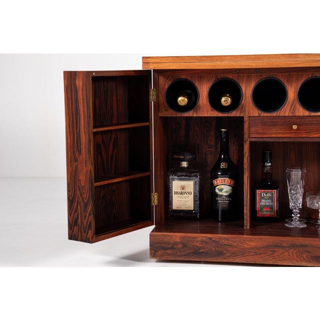 Vintage Wooden Cube Bar Cabinet by Torbjørn Afdal for Bruksbo, 1960s For Sale - Image 6 of 18