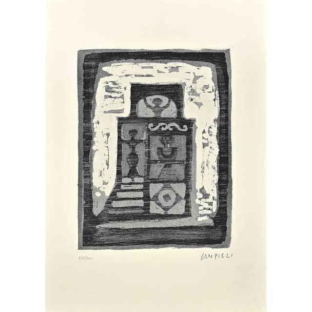 The House of Women is an original print realized by Massimo Campigli in the 1970/1971s. Etching and aquatint on paper....