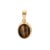 Tiger's Eye Pendant Necklace in 18k Yellow Gold, Oval Cut, 4.65 Ct For Sale In New York - Image 6 of 9