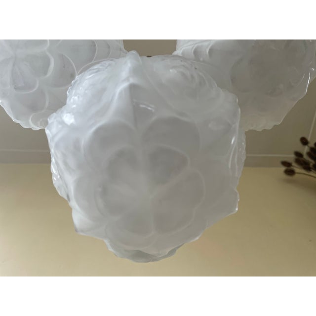 French Art Deco Hanging Lamp from Cherrier & Besnus, 1930s For Sale - Image 10 of 18