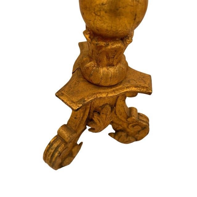 19th Century Carved Gilt Shell Music or Lectern For Sale - Image 6 of 8