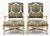 Early French Louis XV Style Bergere Chairs Shell Apron Cerused Finish - Pair For Sale In Atlanta - Image 6 of 10